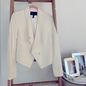 BCBG Max Azeris white tuxedo jacket XS